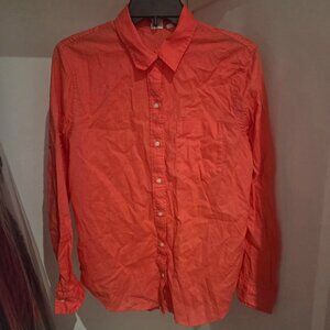 GAP Red Button-Up Collared Shirt